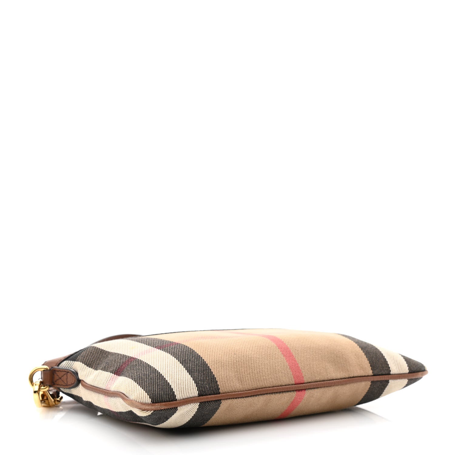Burberry House Check Derby Peyton Crossbody Clutch Bag Tan 4 of 15