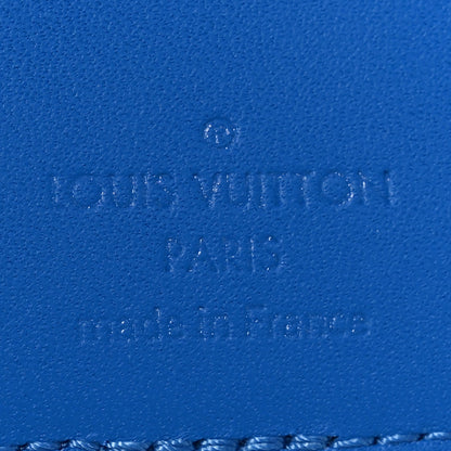 Louis Vuitton Grained Calfskin Aerogram Pocket Organizer Bright Blue 6 of 7