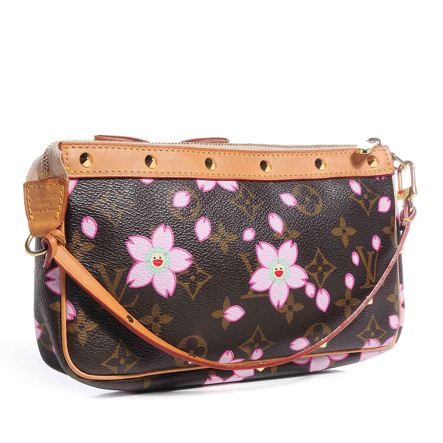 Monogram Cherry Blossom Pochette Accessories Brown
