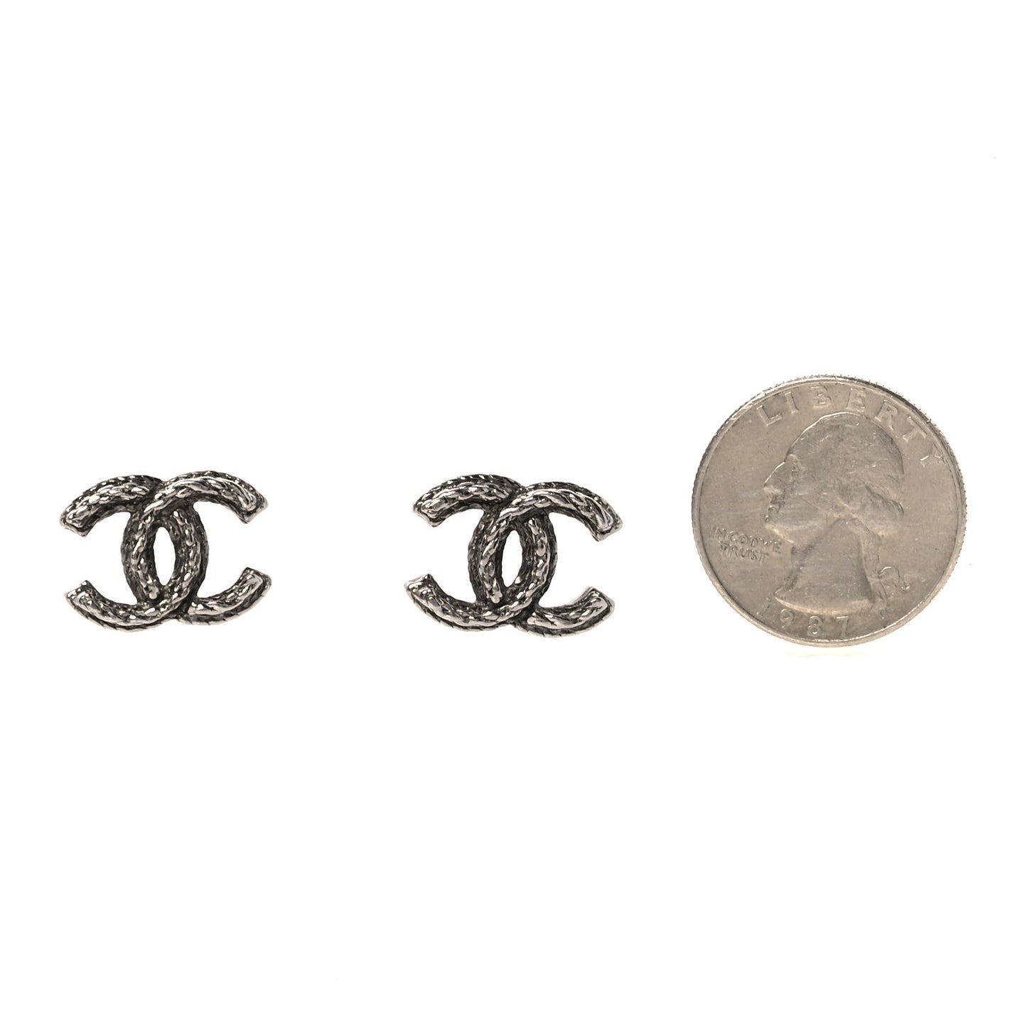 Ruthenium CC Earrings Black