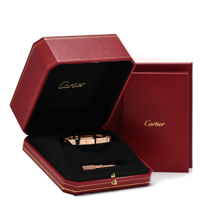 Cartier 18K Pink Gold LOVE Bracelet 17 6 of 6