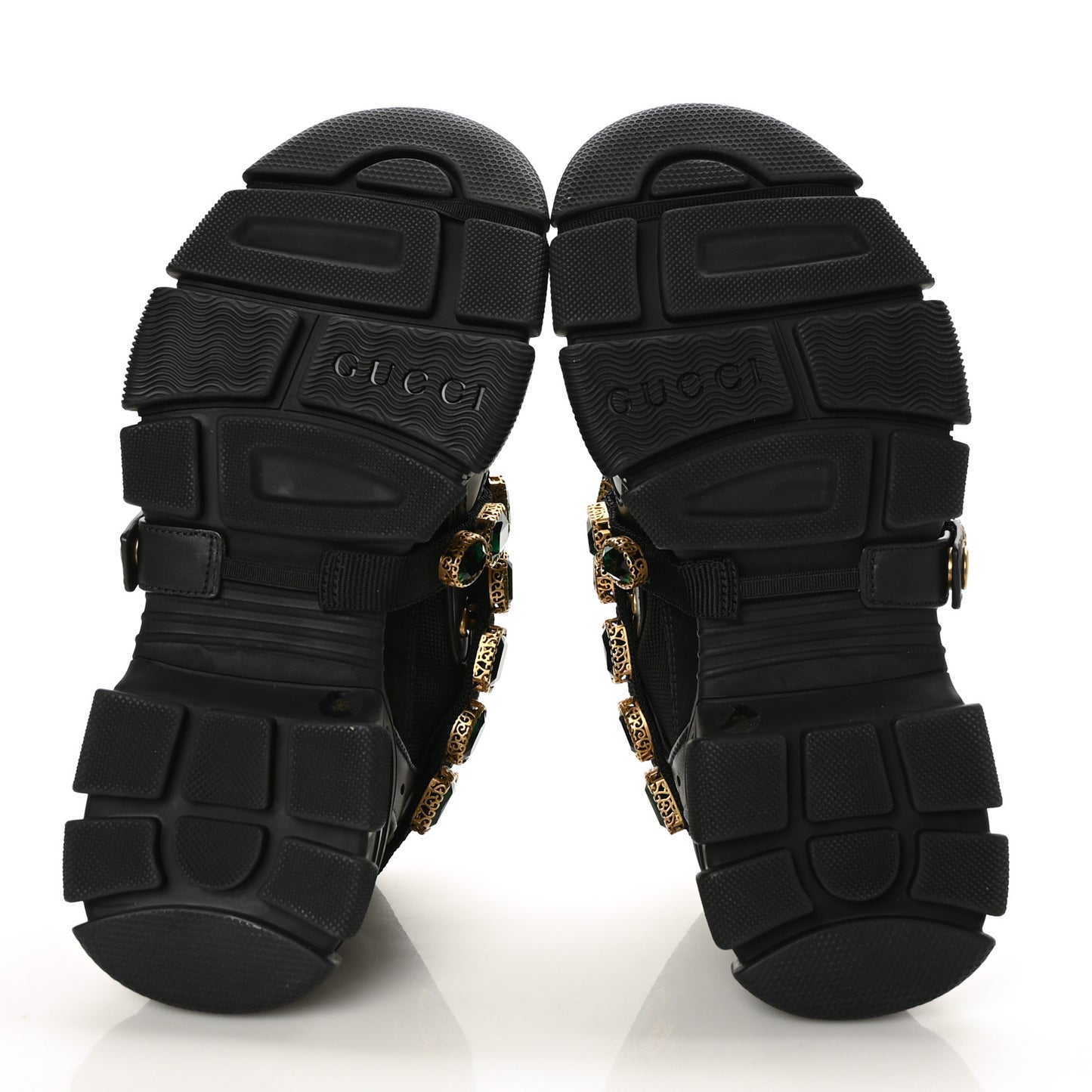 X SEGA Mesh Suede Calfskin Removable Crystals Womens Flashtrek Sneakers 36 Black Silver