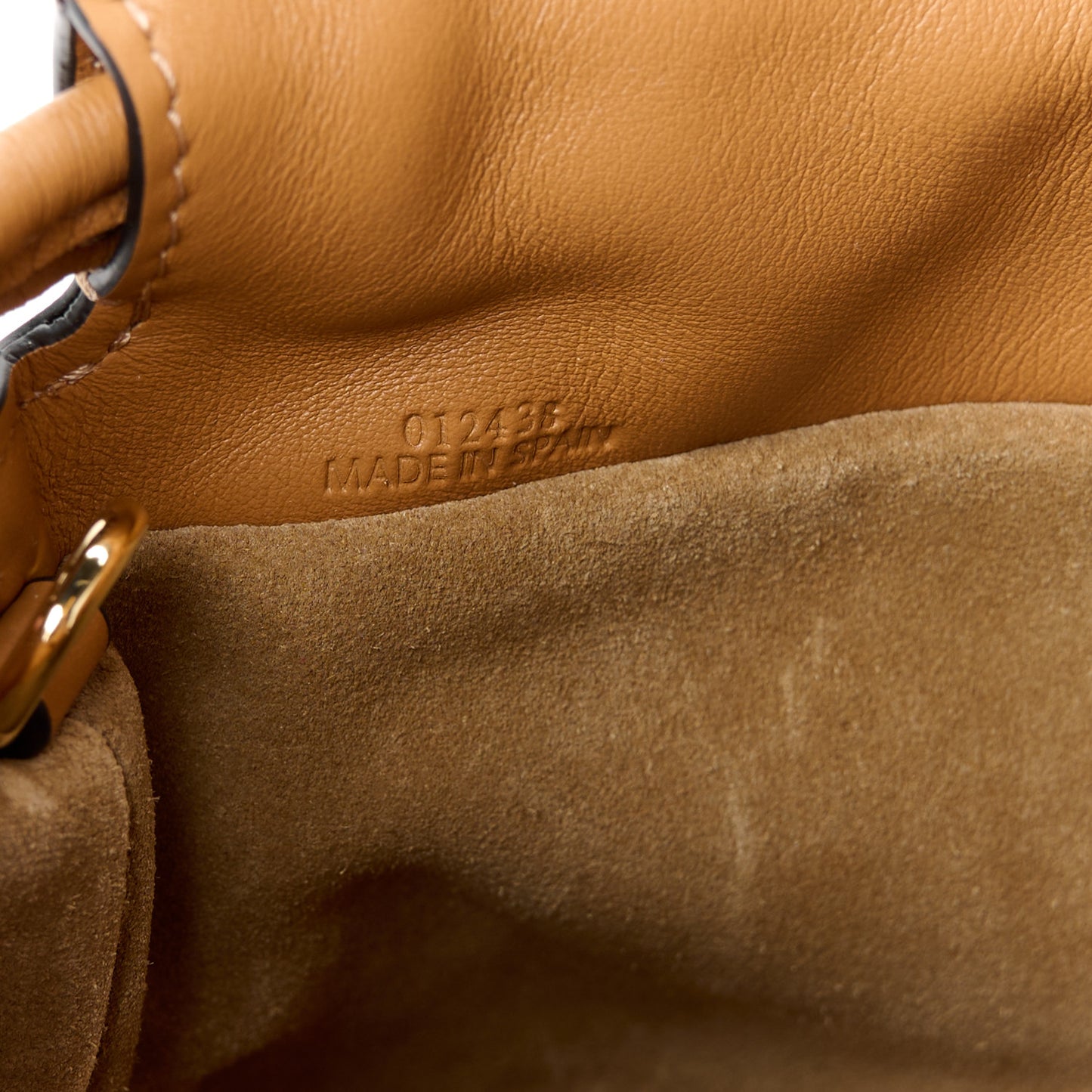 Calfskin Mini Flamenco Knot Clutch Warm Desert