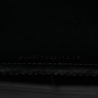 Saint Laurent Grain De Poudre Matelasse Chevron Monogram Chain Wallet Black 7 of 12