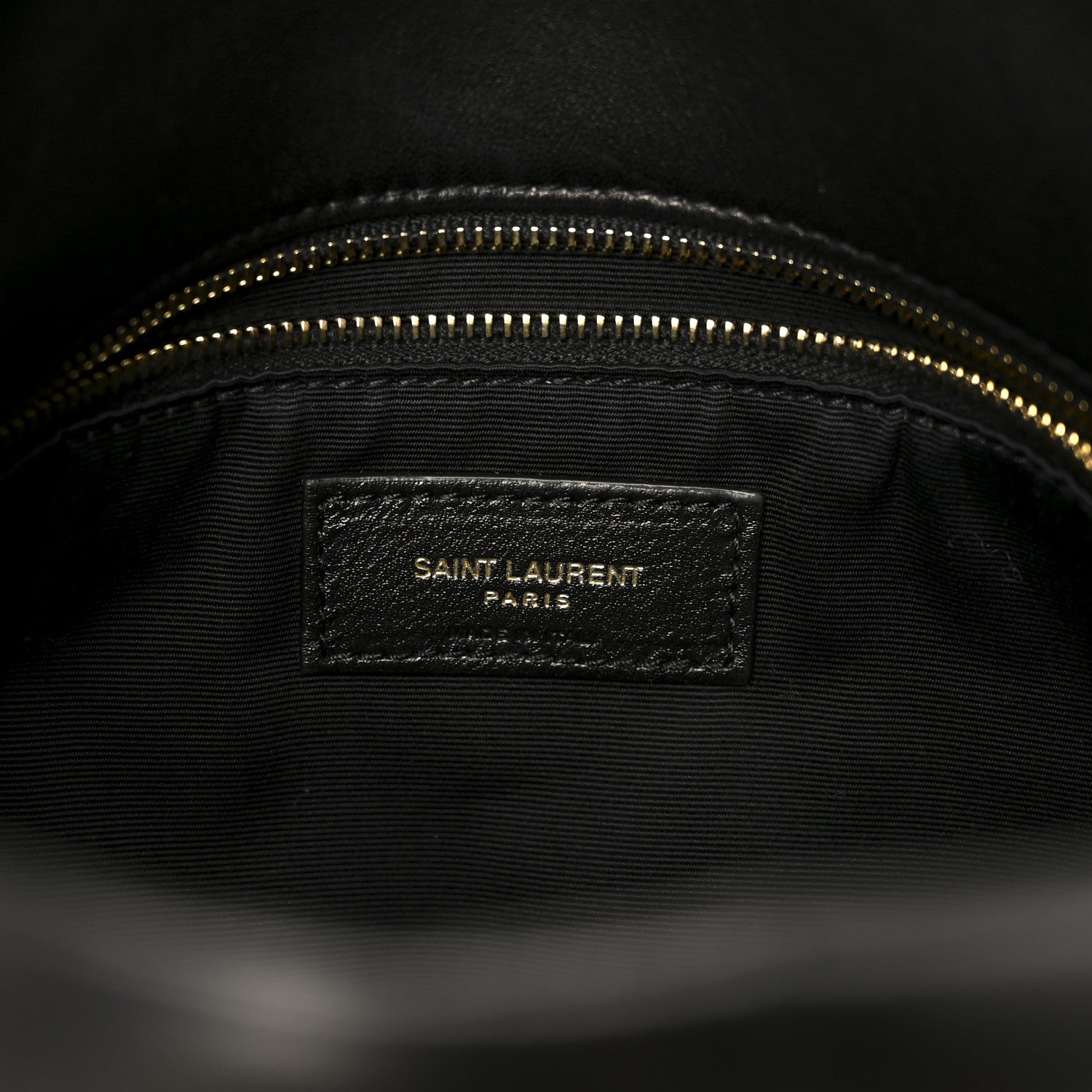 Saint Laurent Lambskin Quilted Medium Loulou Puffer Monogram Chain Satchel Black 7 of 11
