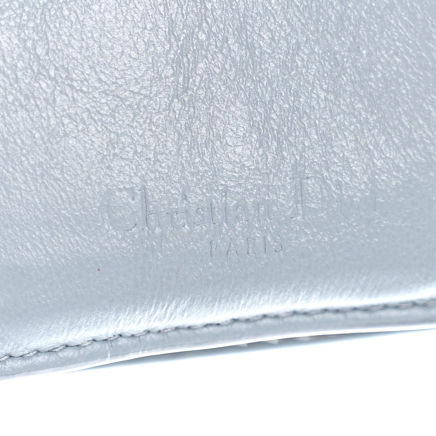 Christian Dior Patent Cannage Lady Dior Lotus Wallet Light Blue 6 of 8