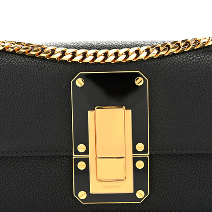 Tom Ford Grained Calfskin Crossbody Bag Black 7 of 9