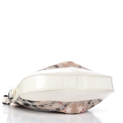 Burberry Patent Supernova Check Stars Small Hernville Hobo White 4 of 11