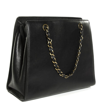 Chanel Calfskin Flap Shoulder Bag Black 3 of 7