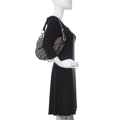 Christian Dior Oblique Saddle Bag Blue 2 of 10