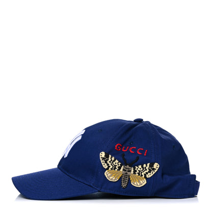 Gucci X MLB Cotton NY Yankees Baseball Hat 57-61 Blue 1 of 9