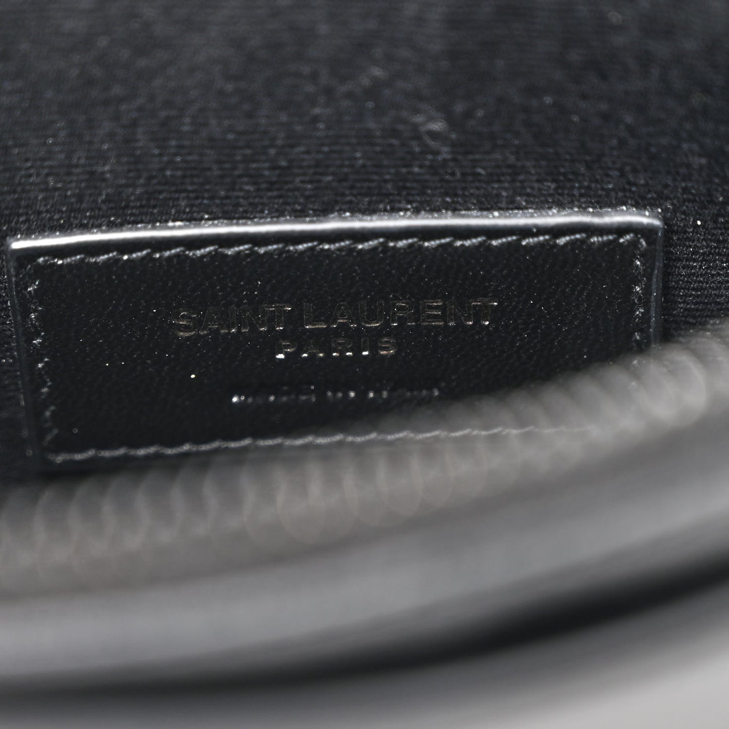 Smooth Calfskin Monochrome Monogram Bill Pouch Black