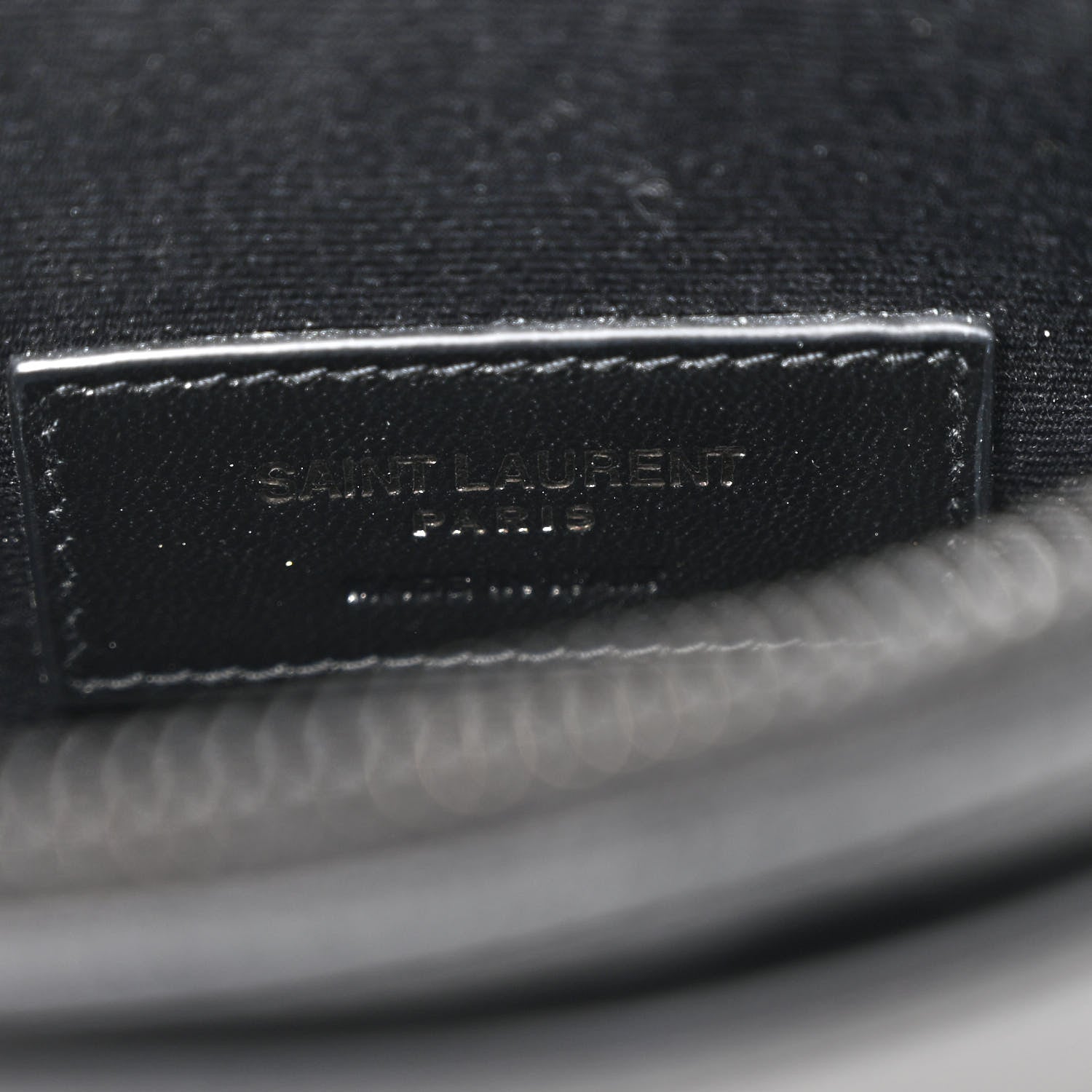 Saint Laurent Smooth Calfskin Monochrome Monogram Bill Pouch Black 6 of 9