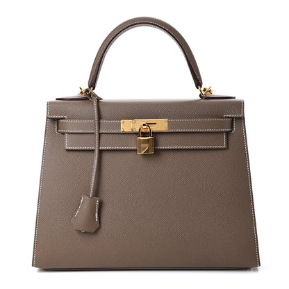 Hermes Epsom Kelly Sellier 28 Etoupe 1 of 10