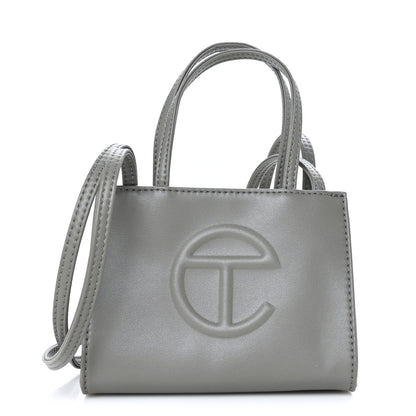 Telfar Vegan Leather Small Shopping Bag Grey 1 of 8