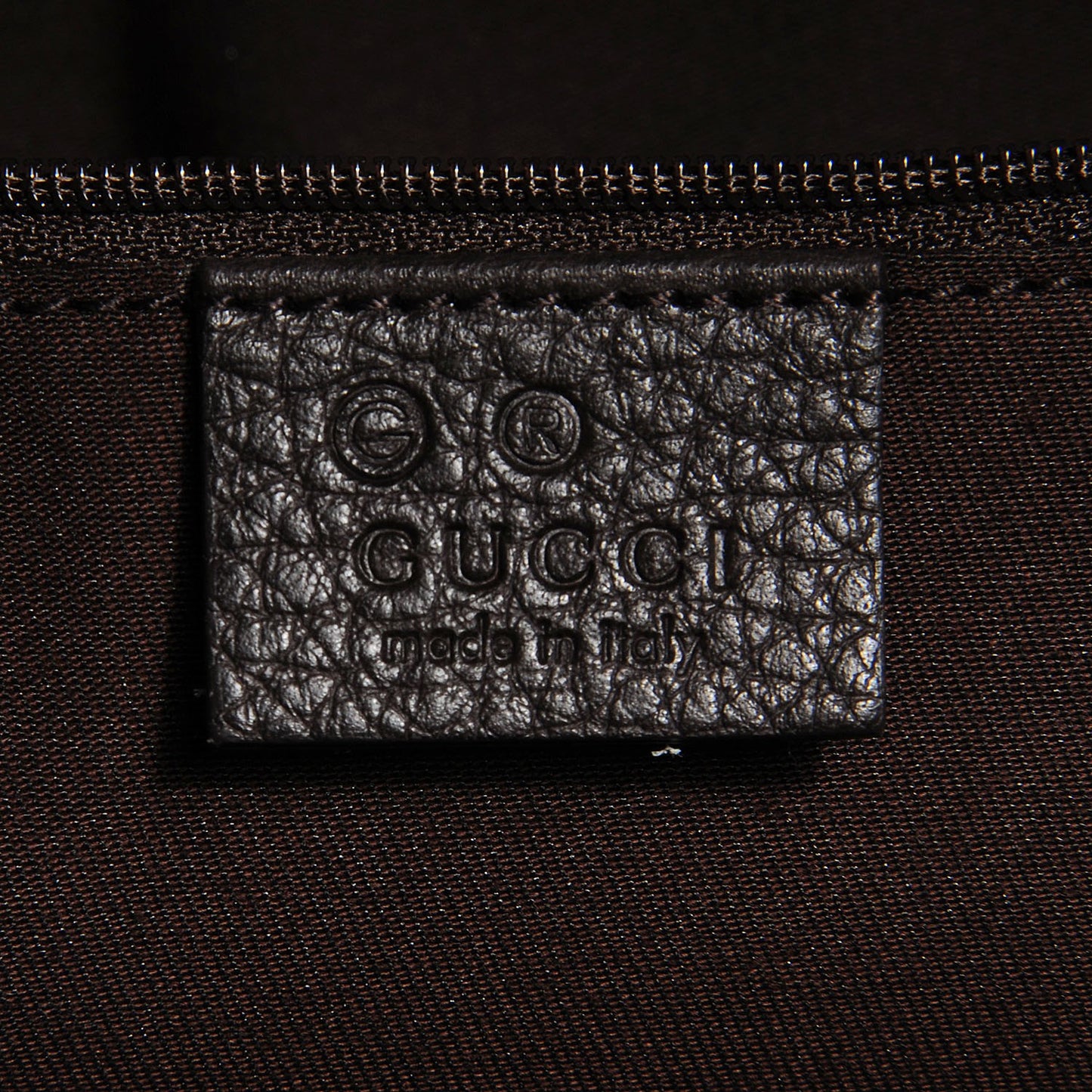 Monogram Medium Abbey Tote Dark Brown