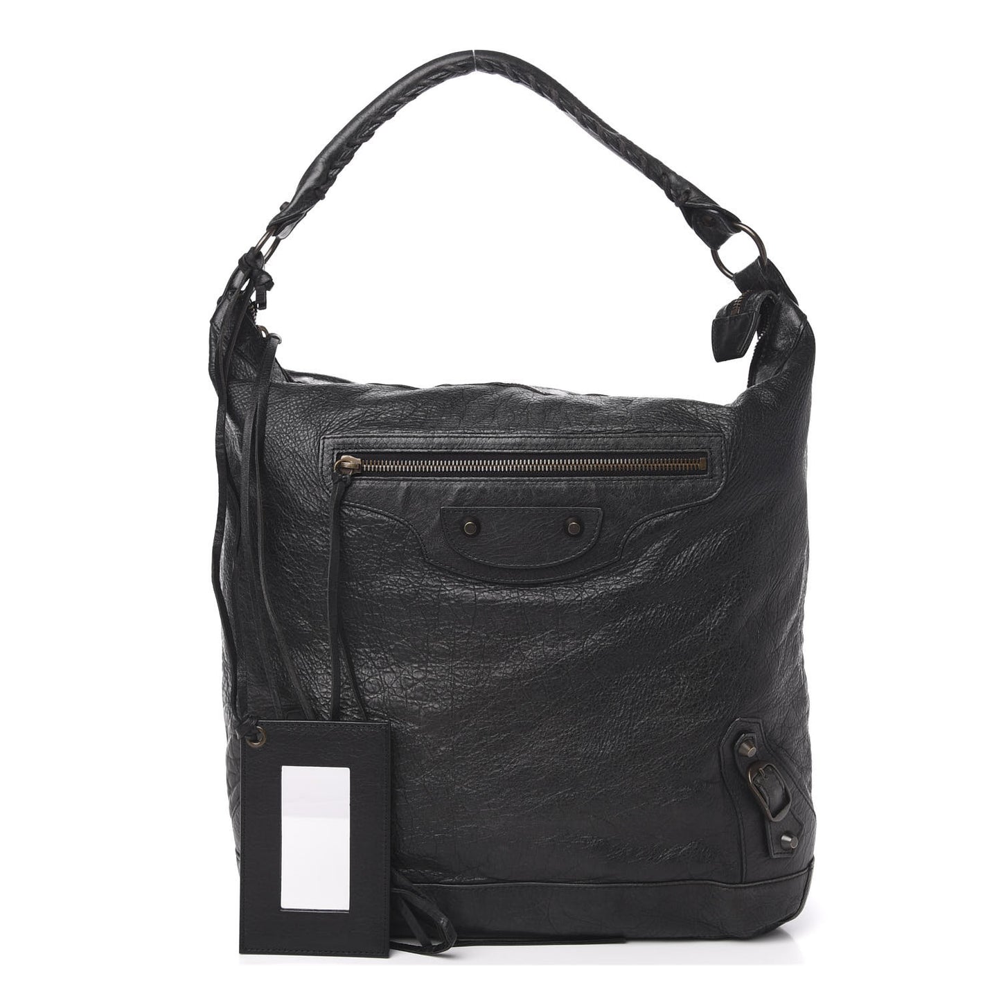 Agneau Classic Hardware Day Hobo Black
