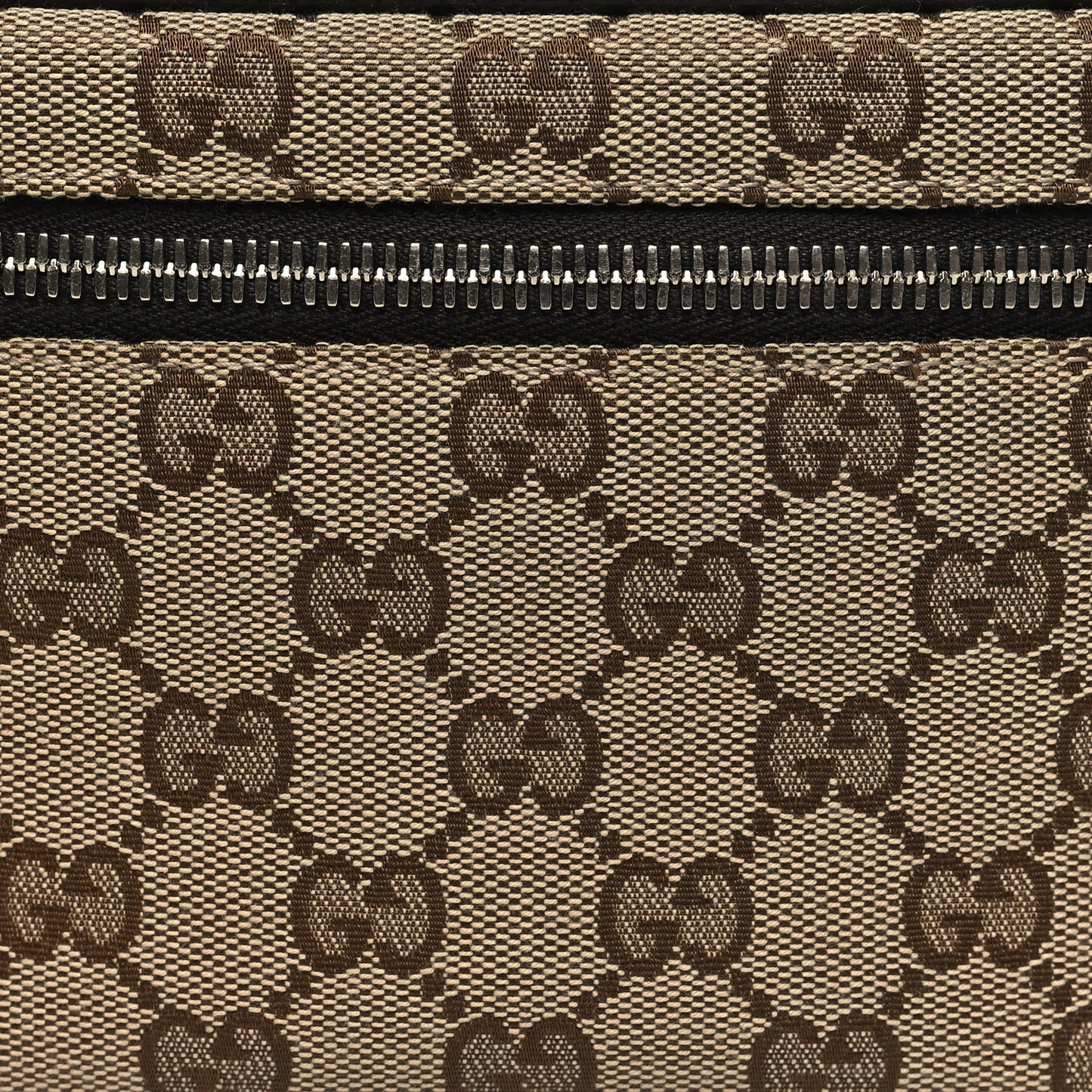 Monogram Dollar Calfskin Waist Pouch Beige Ebony Testa di Moro Marrone Scuro