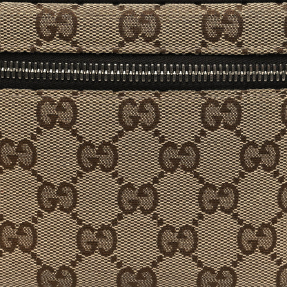 Gucci Monogram Dollar Calfskin Waist Pouch Beige Ebony Testa di Moro Marrone Scuro 8 of 10