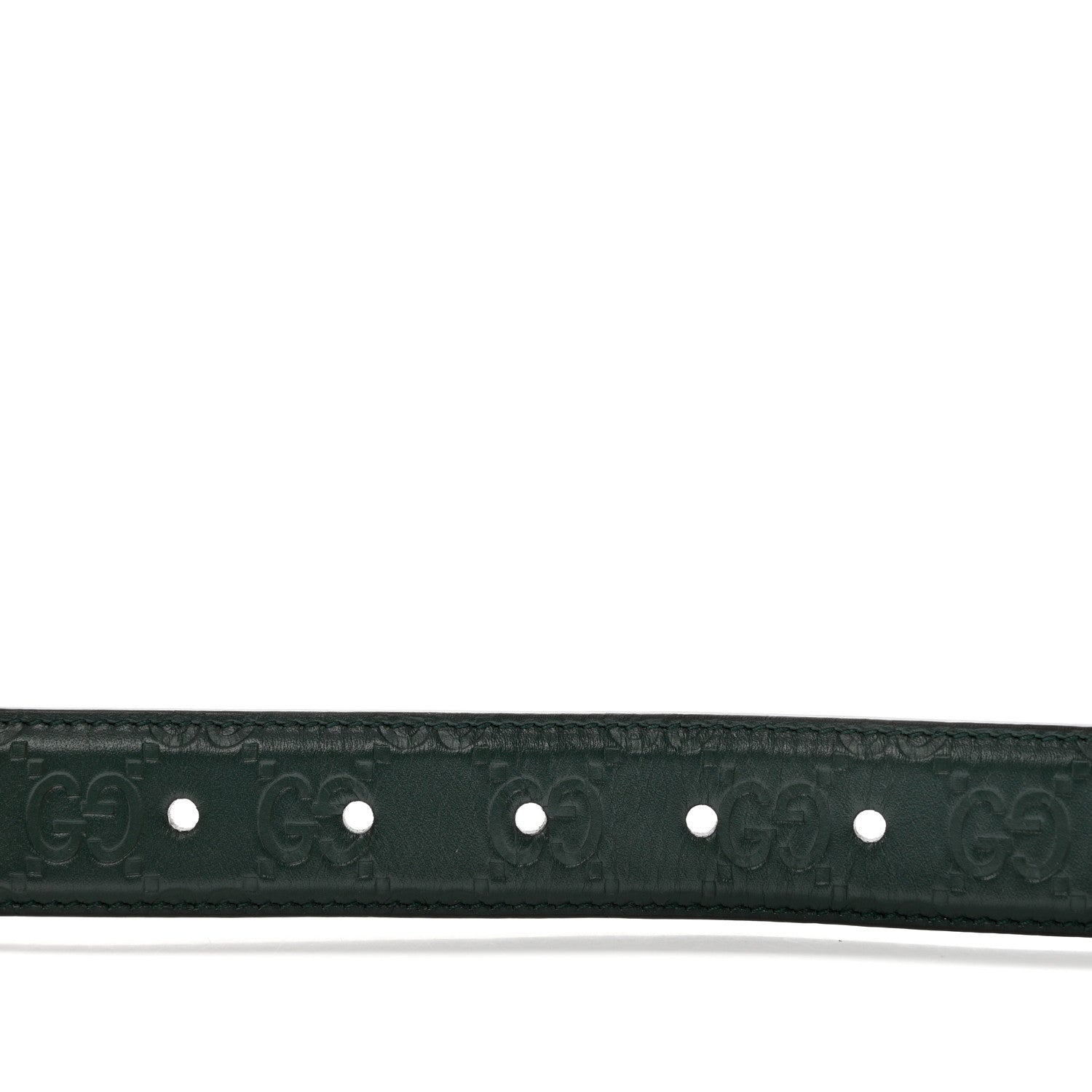 Gucci Guccissima Signature 30mm Belt 110 42 Verde 4 of 5