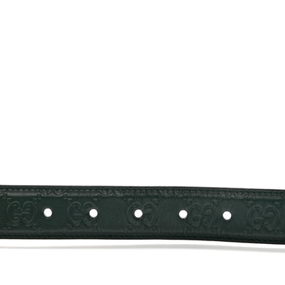 Gucci Guccissima Signature 30mm Belt 110 42 Verde 4 of 5