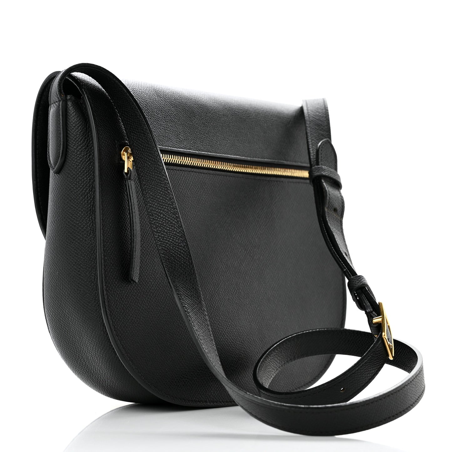 Grained Calfskin Compact Trotteur Black