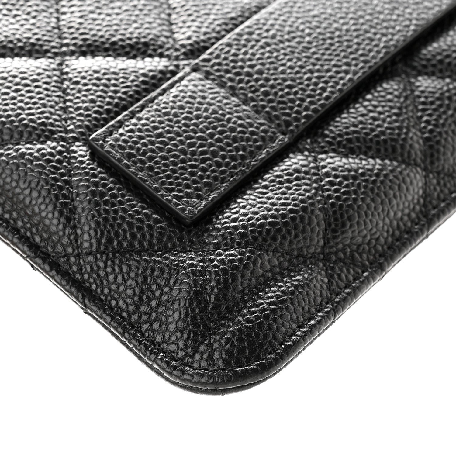 Chanel Caviar Quilted Medium Slide Pouch Black 11 of 13