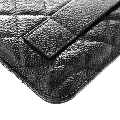 Chanel Caviar Quilted Medium Slide Pouch Black 11 of 13