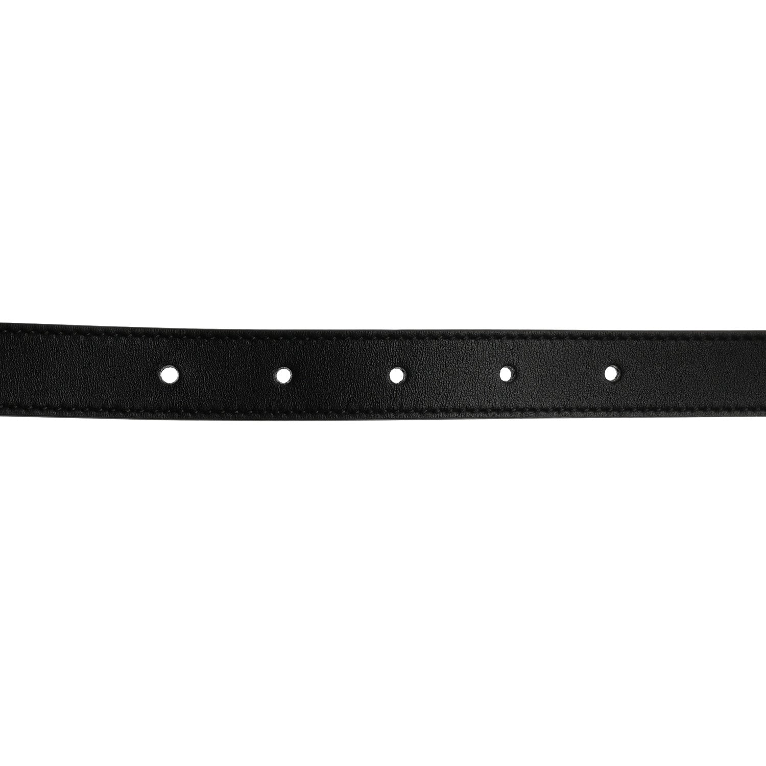 Gucci Calfskin Pearl Double G 20mm Belt 95 38 Black Cream 5 of 5