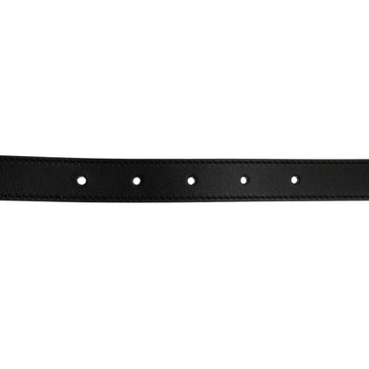 Gucci Calfskin Pearl Double G 20mm Belt 95 38 Black Cream 5 of 5
