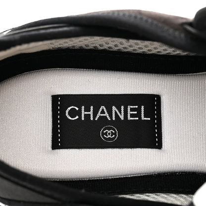 Chanel Velvet Calfskin Mixed Fibers CC Sneakers 41 Black 6 of 7