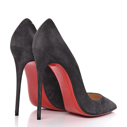 Christian Louboutin Veau Velours So Kate 120 Pumps 41.5 Fusain 4 of 8