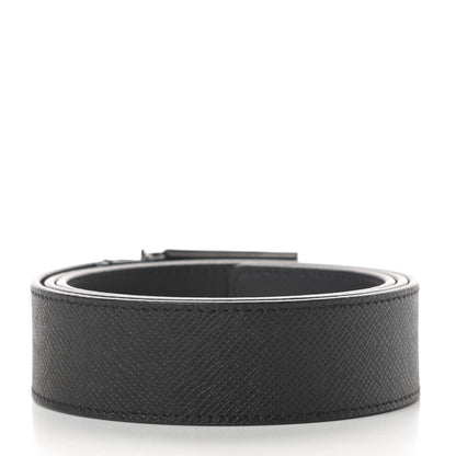 Louis Vuitton Taiga Mens 35mm Metropole Belt 90 36 Black 2 of 8