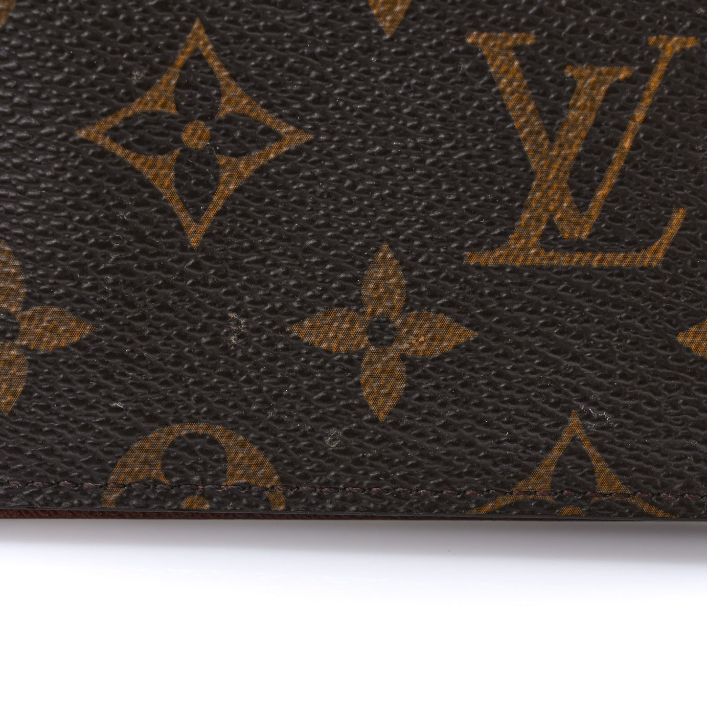 Monogram Simple Checkbook Holder Wallet Cover