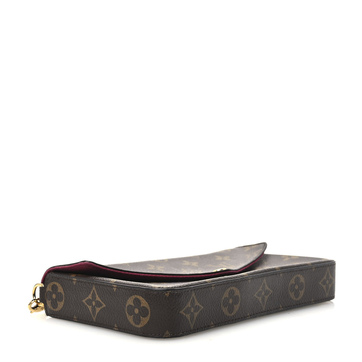 Louis Vuitton Monogram Pochette Felicie Chain Wallet Fuchsia 5 of 11