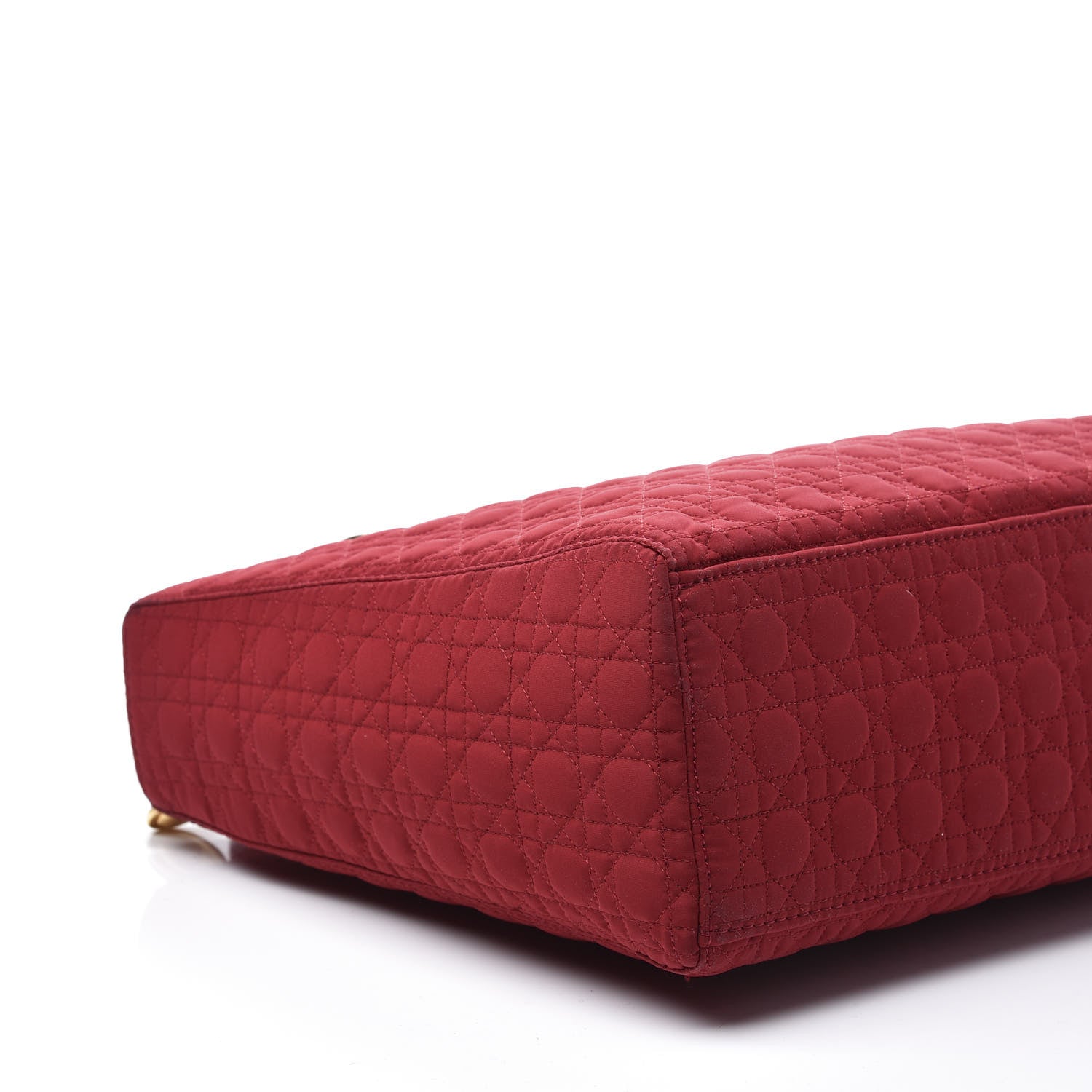 Christian Dior Nylon Cannage Large Lady Dior Red 7 of 12