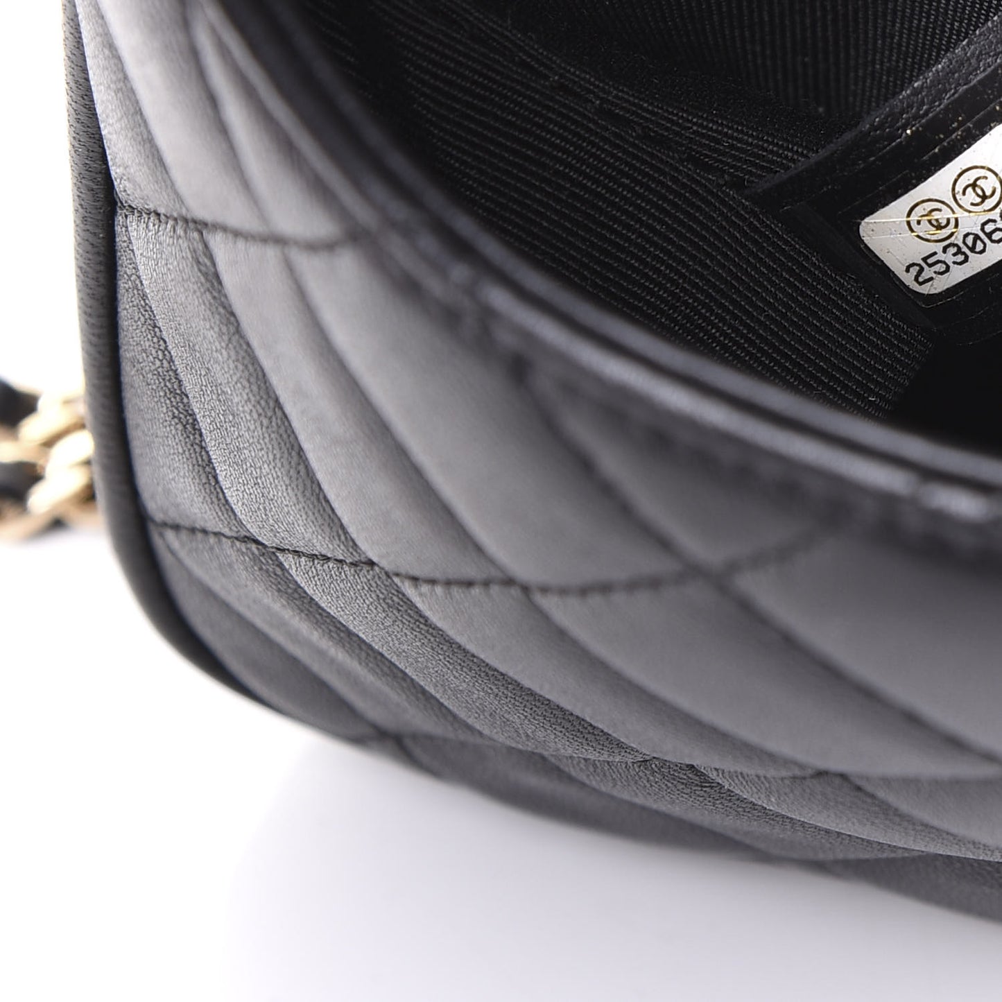 Lambskin Quilted Mini Citizen Chic Flap Black