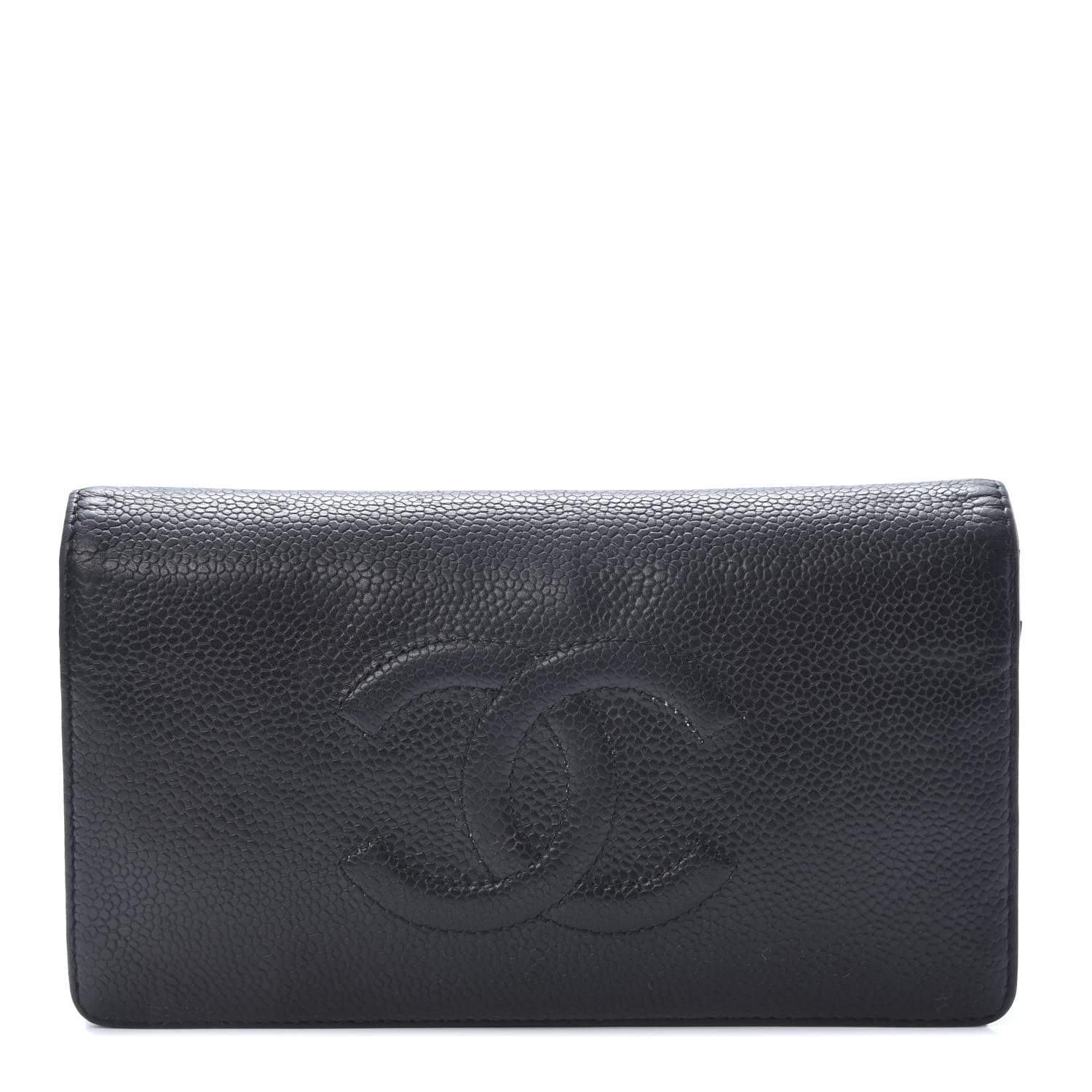 Chanel Caviar Timeless CC Yen Wallet Black 1 of 11