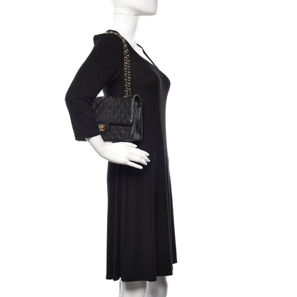 Chanel Caviar Quilted Medium Double Flap Black 2 of 17