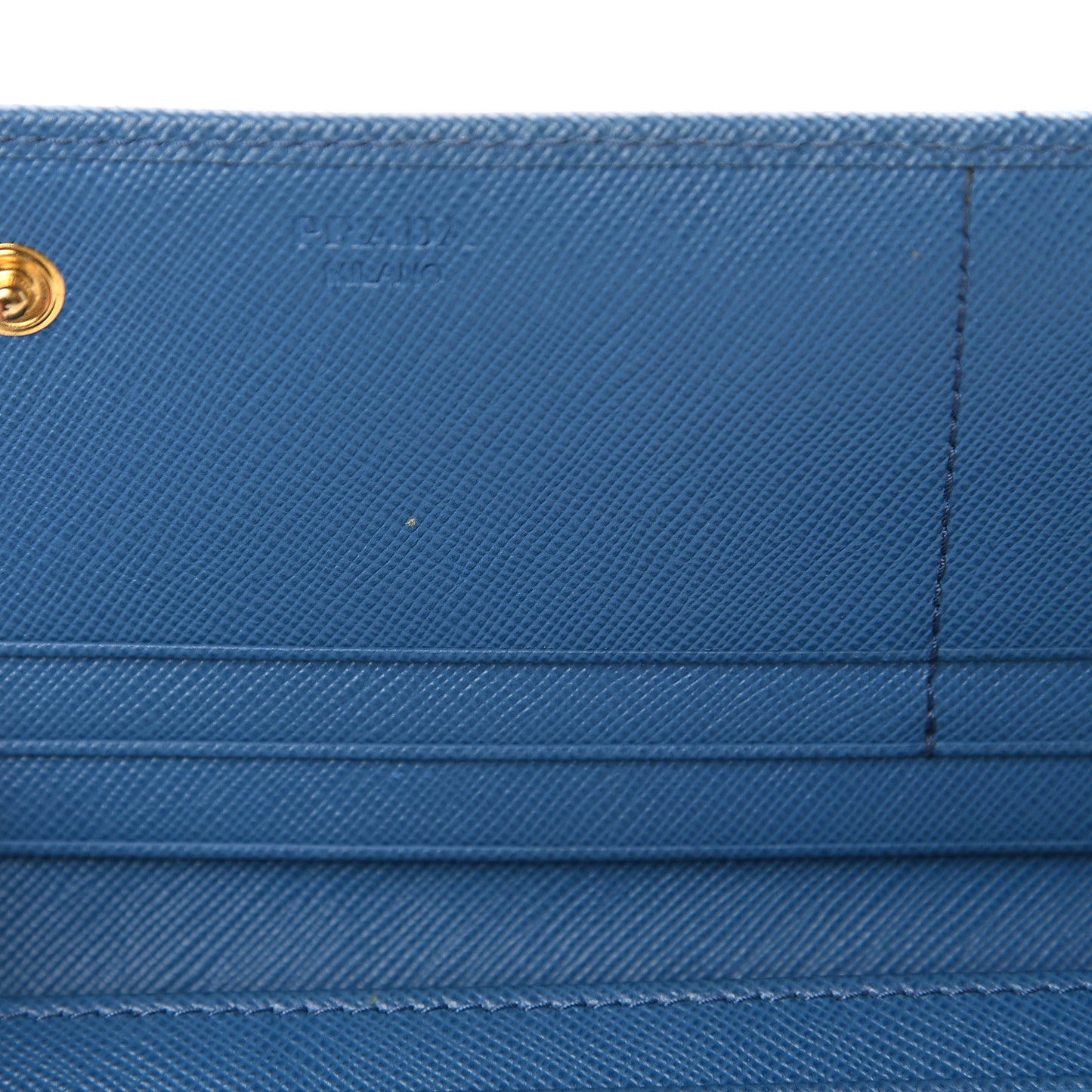 Saffiano Metal Continental Flap Wallet Cobalto