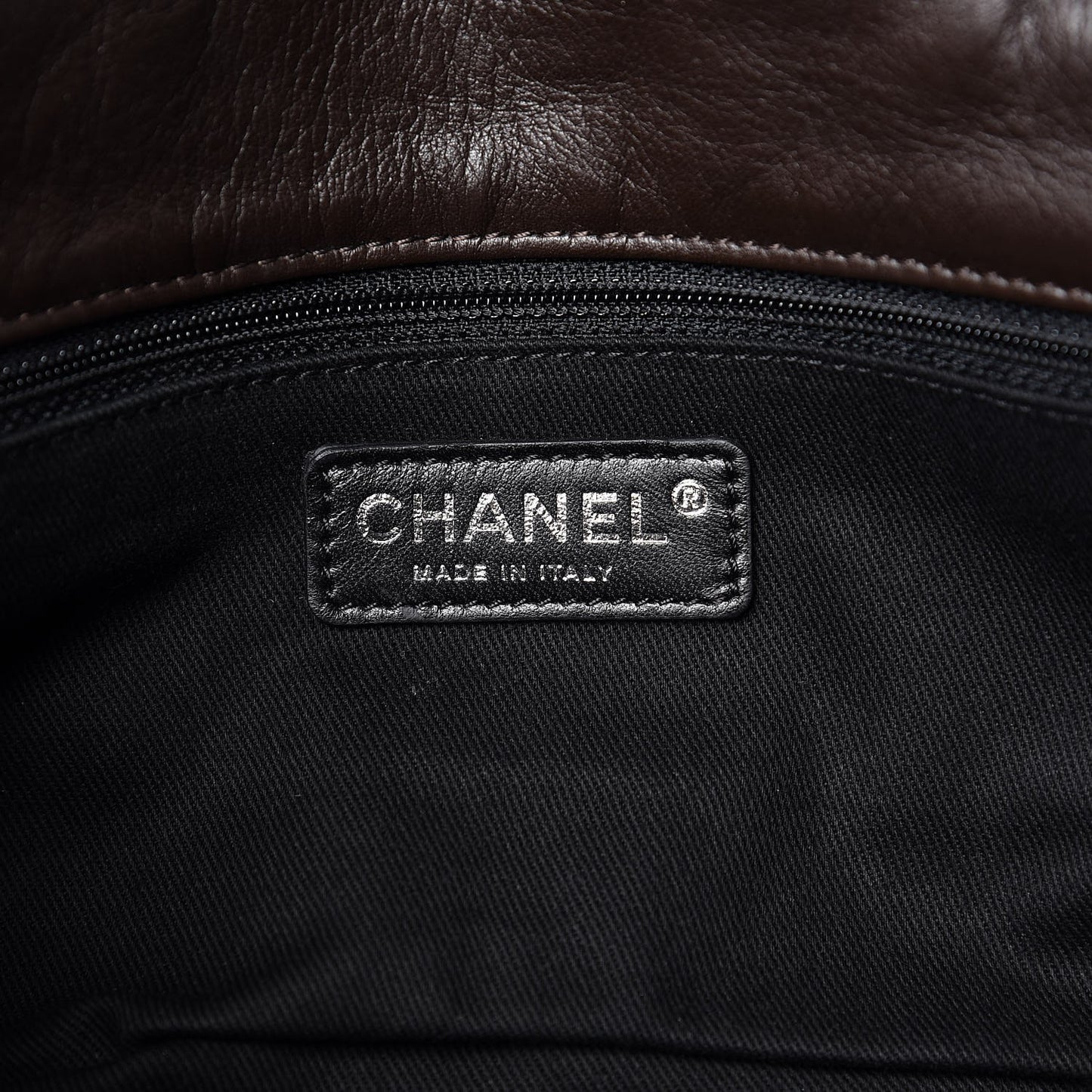 Calfskin Expandable Flap Brown