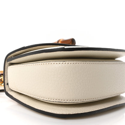 Gucci Monogram Jumbo GG Textured Dollar Calfskin Web Small Bamboo 1947 Top Handle Bag Off White 9 of 10