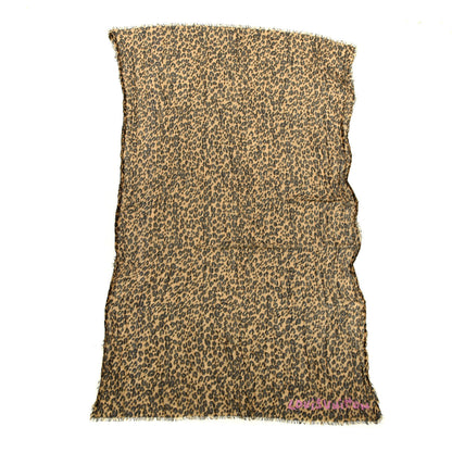Louis Vuitton Cashmere Silk Leopard Etole Stole Marron 1 of 4