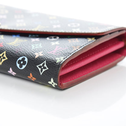 Louis Vuitton Monogram Multicolor Sarah Wallet NM Black Grenade 7 of 10
