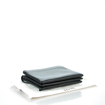 Celine Lambskin Large Trio Crossbody Bag Black 4 of 7