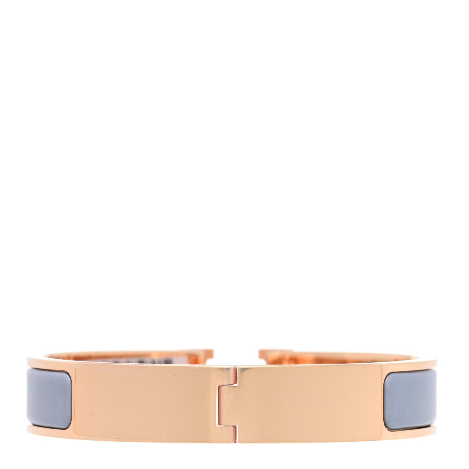 Hermes Enamel Narrow Clic Clac H Bracelet GM Gris 3 of 5