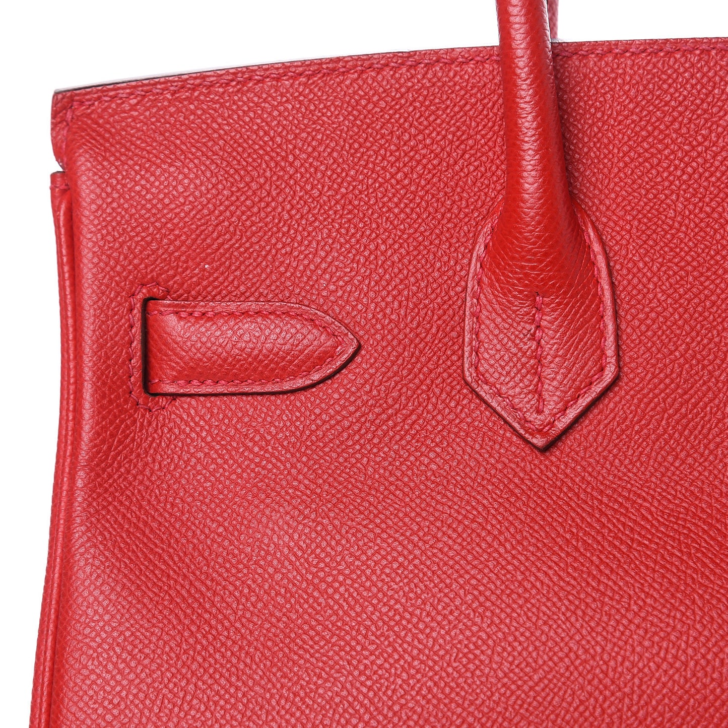 Epsom Birkin 30 Rouge Casaque