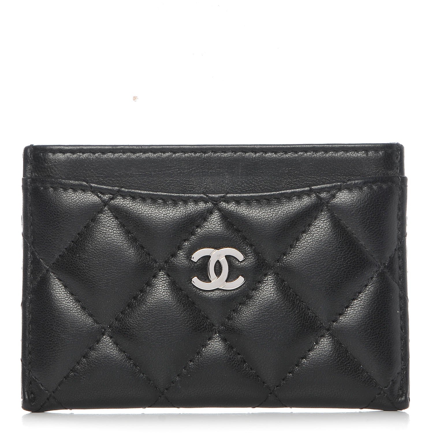 Chanel Lambskin Quilted Card Holder Black 1 of 8