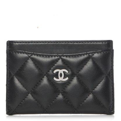 Chanel Lambskin Quilted Card Holder Black 1 of 8