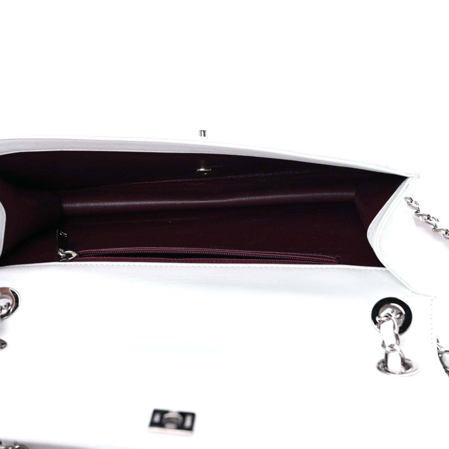 Chanel Calfskin Small Propeller Flap White 5 of 16